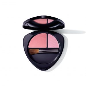 Dr.Hauschka Blush Duo 02 dewy peach (losse steentjes zonder doosje) actie 50% korting (green choice)