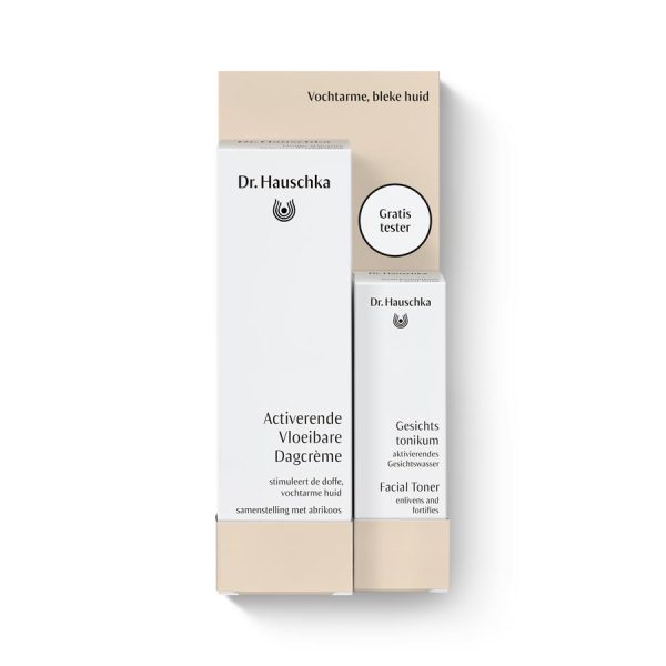 Dr.Hauschka combi deal Activerende Vloeibare Dagcreme 50 ml met mini Gezichtslotion 10 ml