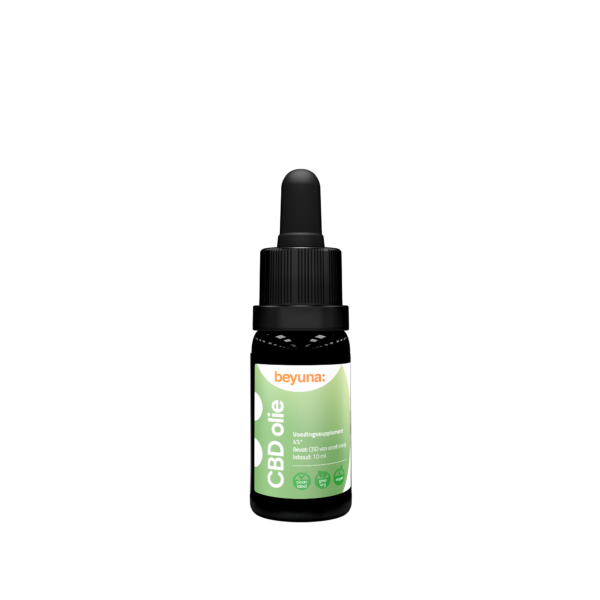 Beyuna CBD olie in flesje met pipet, inhoud 10 ml