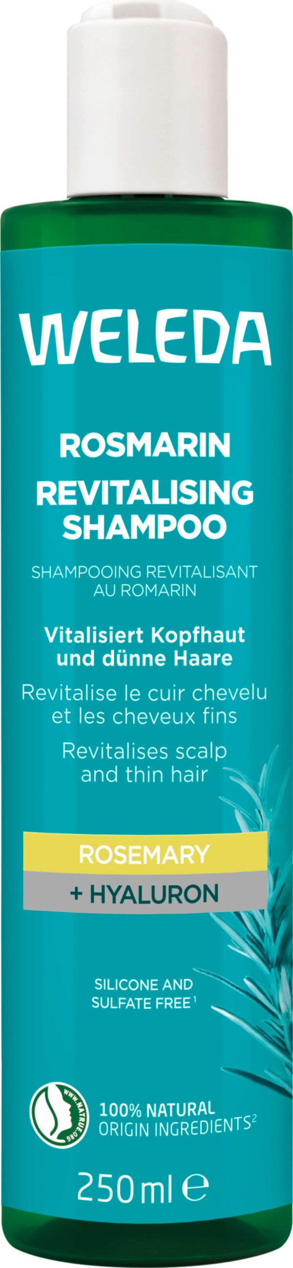 Weleda Rozemarijn Revitaliserende Shampoo 250 ml fles
