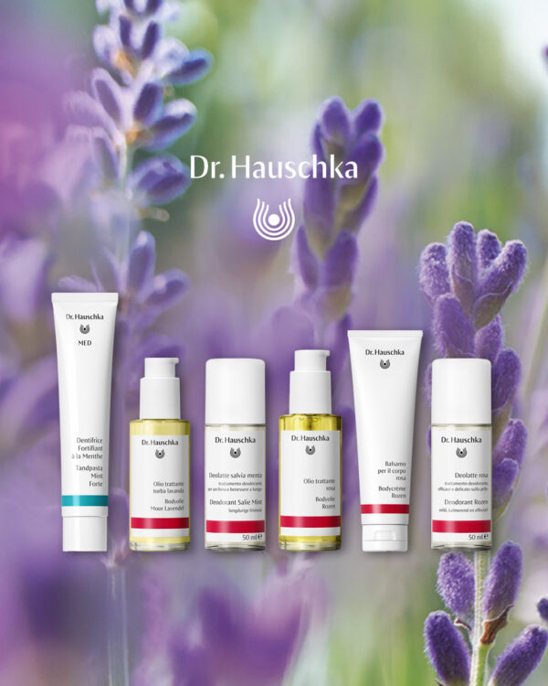 Dr.Hauschka Deodorant Rozen + Bodyolie Rozen + gratis Tandpasta Mint