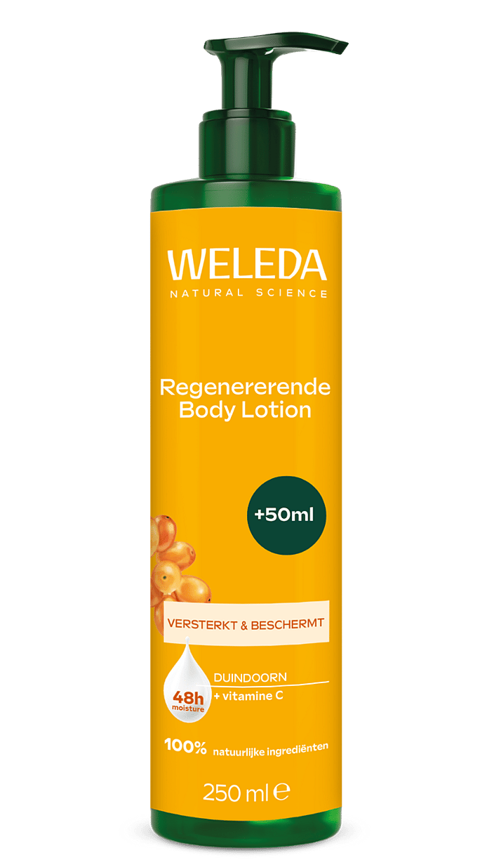 Weleda Regenererende Body Lotion Duindoorn 250 ml flacon met pompje