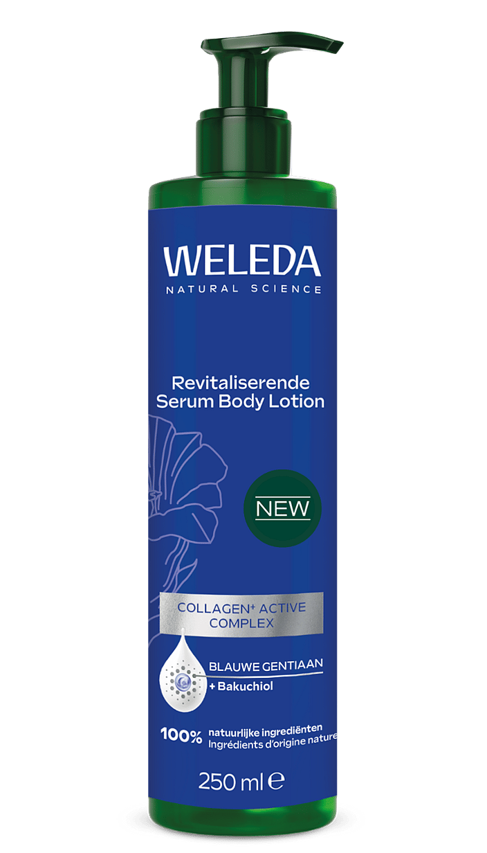 Weleda Revitaliserende Serum Body Lotion Blauwe Gentiaan 250 ml flacon met pompje