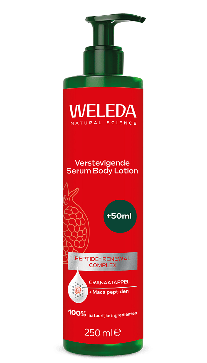 Weleda Verstevigende Serum Body Lotion Granaatappel 250 ml flacon met pompje
