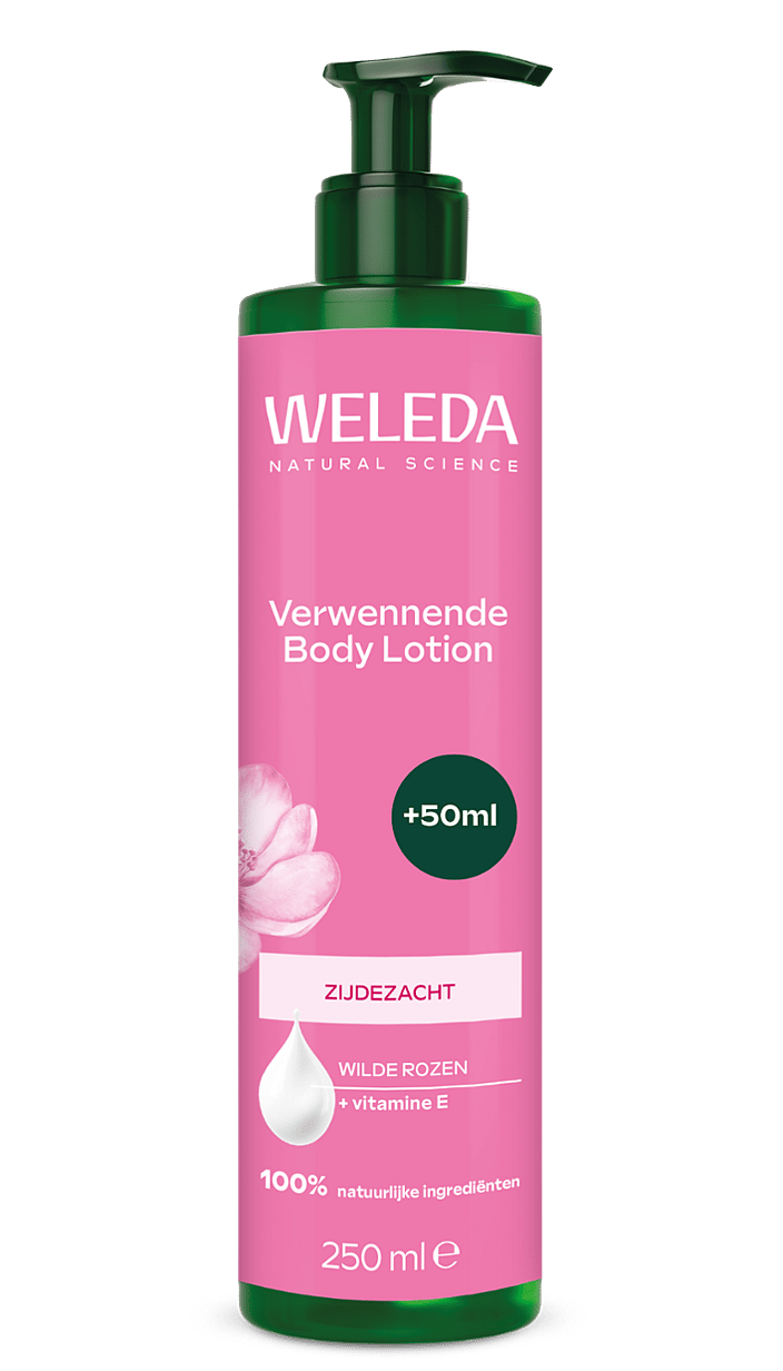 Weleda Verwennende Body Lotion Wilde Rozen 250 ml flacon met pompje
