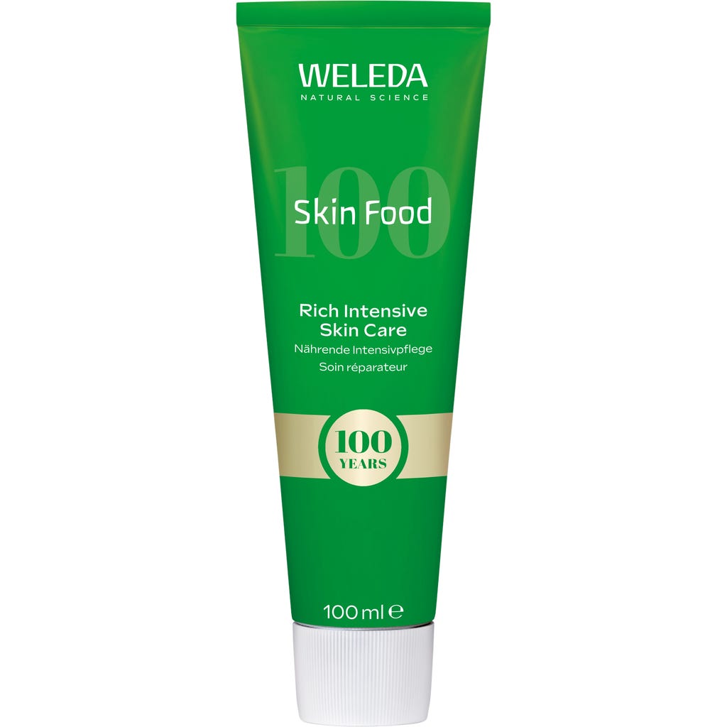 Weleda Skin Food 100 ml tube jubileum verpakking Skin Food 100 jaar