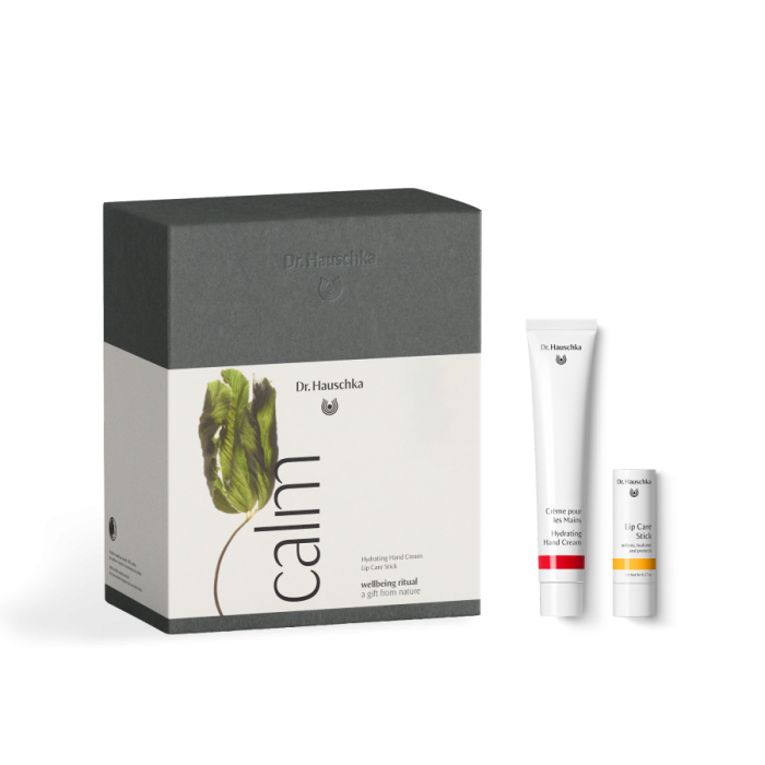 Dr.Hauschka Giftset Calm Handcreme 50 ml tube + Lippenverzorgingsstift 4,9 g